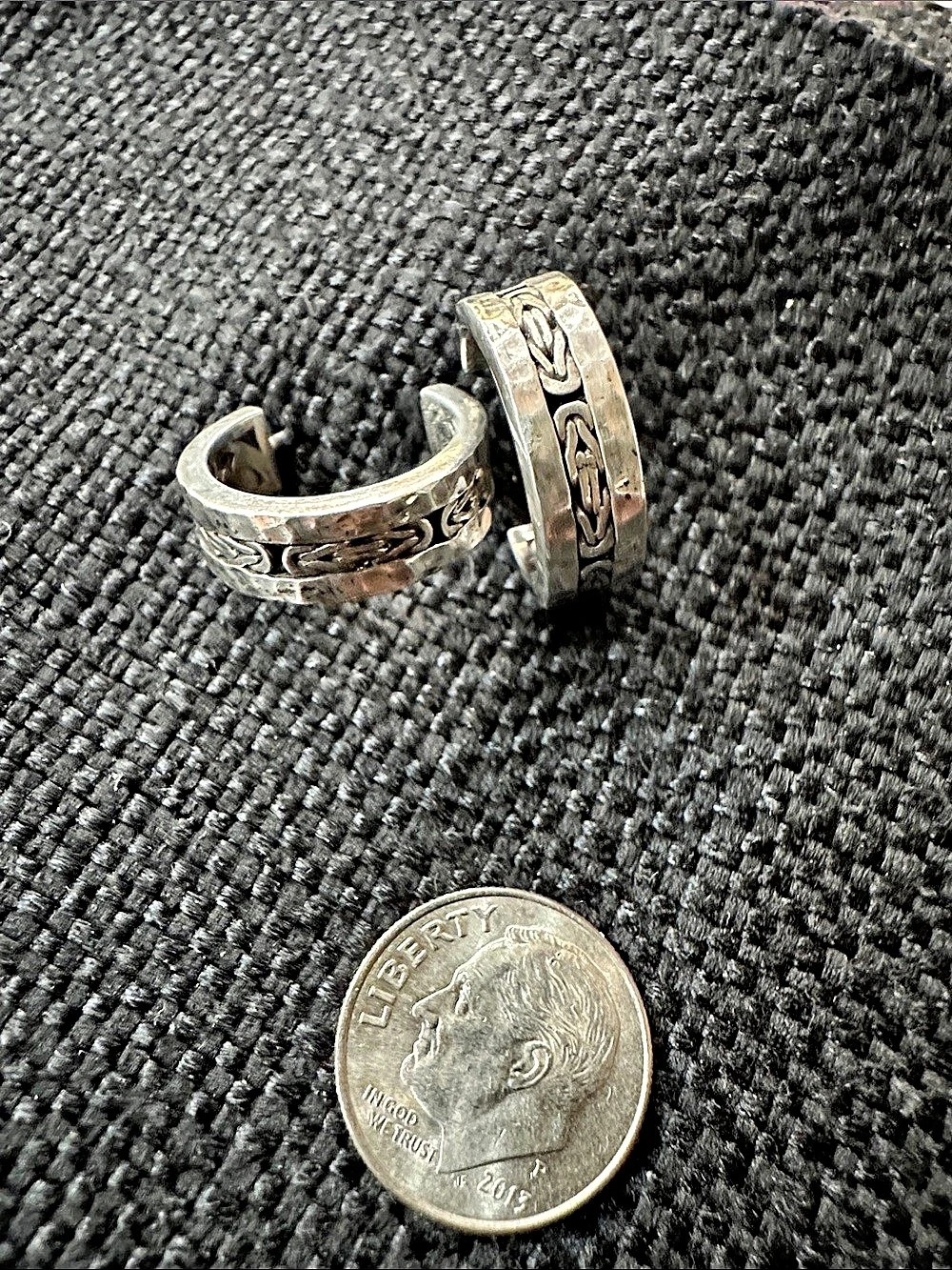 Lois Hill .925 Silver Hoop Earrings